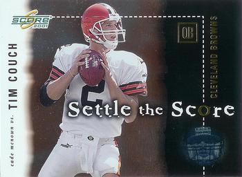2001 Score - Settle the Score #SS-16 Tim Couch / Cade McNown Front