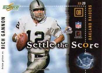 2001 Score - Settle the Score #SS-20 Brian Griese / Rich Gannon Back