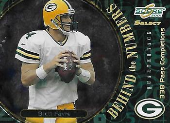 2001 Score Select - Behind the Numbers #BN-1 Brett Favre Front