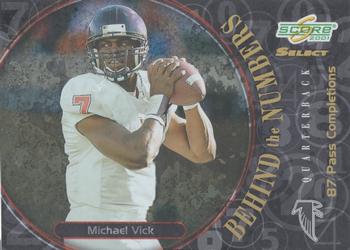 2001 Score Select - Behind the Numbers #BN-3 Michael Vick Front