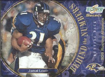 2001 Score Select - Behind the Numbers #BN-13 Jamal Lewis Front