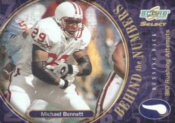 2001 Score Select - Behind the Numbers #BN-15 Michael Bennett Front