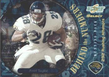 2001 Score Select - Behind the Numbers #BN-23 Fred Taylor Front