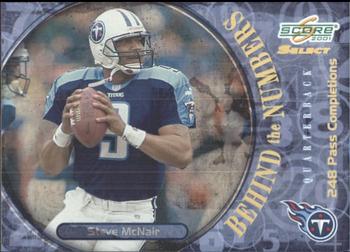 2001 Score Select - Behind the Numbers #BN-36 Steve McNair Front