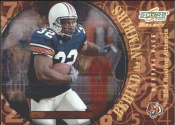 2001 Score Select - Behind the Numbers #BN-37 Rudi Johnson Front