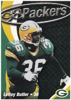 1998 Green Bay Packers Police - Racine Tire and Auto Service, Caledonia Police Department #5 LeRoy Butler Front
