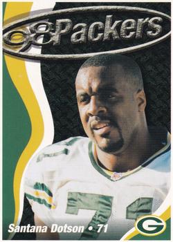 1998 Green Bay Packers Police - Racine Tire and Auto Service, Caledonia Police Department #8 Santana Dotson Front