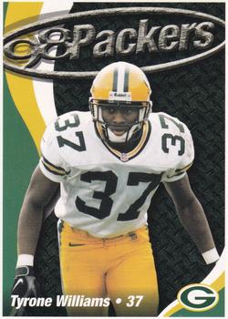 1998 Green Bay Packers Police - Racine Tire and Auto Service, Caledonia Police Department #19 Tyrone Williams Front