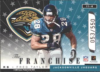 2001 Score Select - Future Franchise #FF-4 Fred Taylor / Marcus Stroud Back