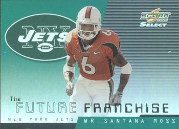 2001 Score Select - Future Franchise #FF-9 Curtis Martin / Santana Moss Front