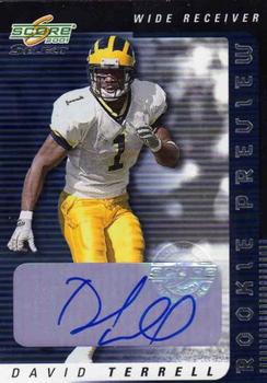 2001 Score Select - Rookie Preview Autographs #RP-6 David Terrell Front