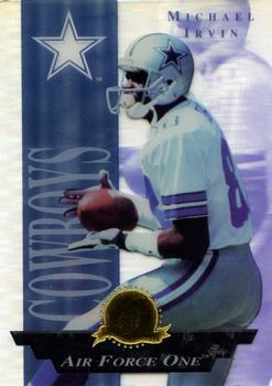 1996 Collector's Edge President's Reserve - Air Force One SN2500 #8 Michael Irvin Front
