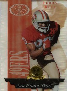 1996 Collector's Edge President's Reserve - Air Force One SN2500 #28 Jerry Rice Front