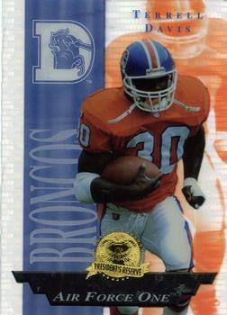 1996 Collector's Edge President's Reserve - Air Force One SN2500 #35 Terrell Davis Front