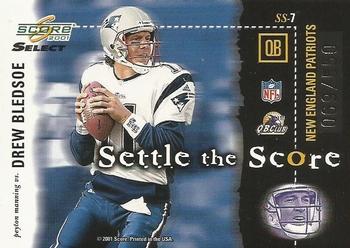 2001 Score Select - Settle the Score #SS-7 Peyton Manning / Drew Bledsoe Back