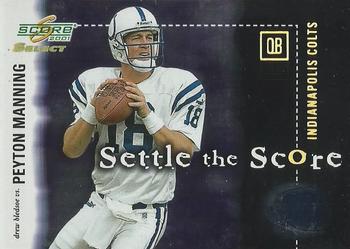 2001 Score Select - Settle the Score #SS-7 Peyton Manning / Drew Bledsoe Front