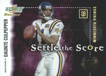 2001 Score Select - Settle the Score #SS-8 Daunte Culpepper / Aaron Brooks Front