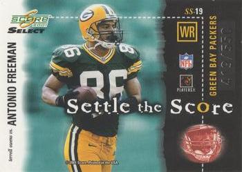 2001 Score Select - Settle the Score #SS-19 Terrell Owens / Antonio Freeman Back