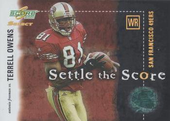 2001 Score Select - Settle the Score #SS-19 Terrell Owens / Antonio Freeman Front