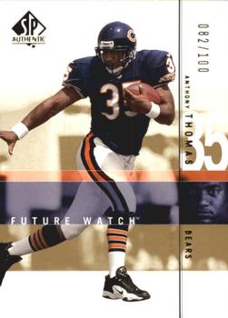 2001 SP Authentic - Future Watch Gold #109 Anthony Thomas Front
