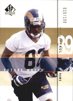 2001 SP Authentic - Future Watch Gold #134 Francis St. Paul Front