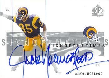 2001 SP Authentic - Sign of the Times #JY Jack Youngblood Front