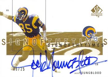 2001 SP Authentic - Sign of the Times Gold #JY Jack Youngblood Front