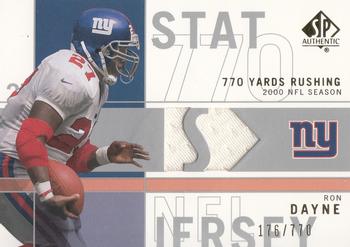 2001 SP Authentic - Stat Jerseys #SP-RD Ron Dayne Front