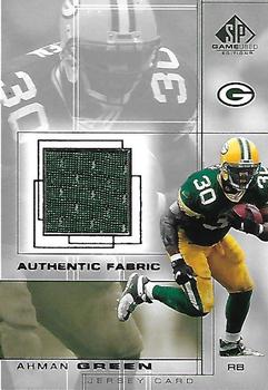 2001 SP Game Used Edition - Authentic Fabric #AG Ahman Green Front