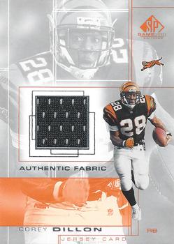 2001 SP Game Used Edition - Authentic Fabric #CD Corey Dillon Front