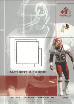 2001 SP Game Used Edition - Authentic Fabric #MW Michael Westbrook Front