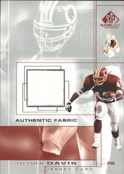 2001 SP Game Used Edition - Authentic Fabric #SD Stephen Davis Front