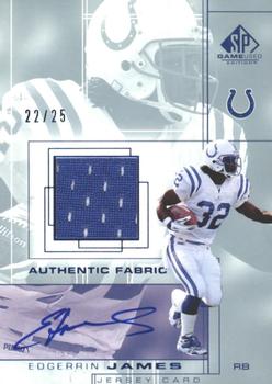 2001 SP Game Used Edition - Authentic Fabric Autographs #EJ-A Edgerrin James Front