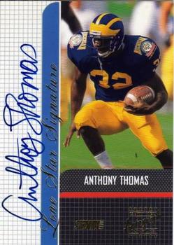 2001 Stadium Club - Lone Star Signatures #LS-AT Anthony Thomas Front