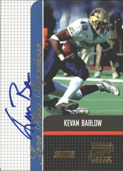 2001 Stadium Club - Lone Star Signatures #LS-KB Kevan Barlow Front