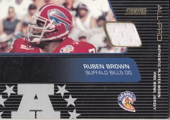 2001 Stadium Club - Pro Bowl Jerseys #SP-RB Ruben Brown Front