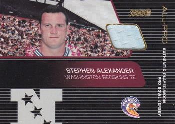 2001 Stadium Club - Pro Bowl Jerseys #SP-SA Stephen Alexander Front