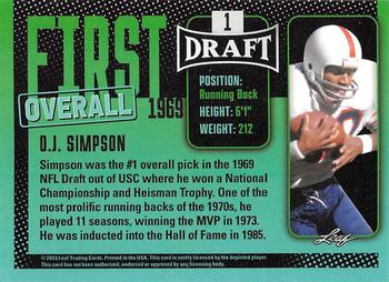 2023 Leaf Draft #1 O.J. Simpson Back