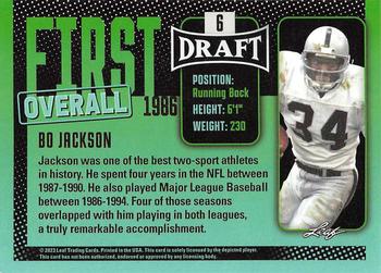 2023 Leaf Draft #6 Bo Jackson Back