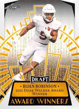 2023 Leaf Draft #12 Bijan Robinson Front