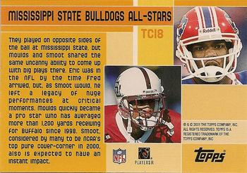 2001 Topps - Combos #TC18 Bullet Bulldogs (Eric Moulds / Fred Smoot) Back