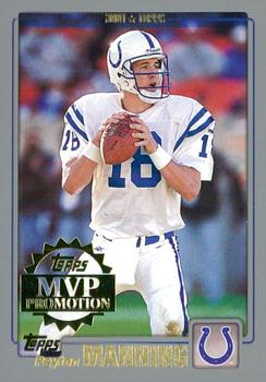 2001 Topps - MVP Promotion #NNO Peyton Manning Front