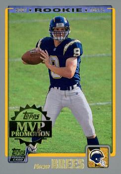2001 Topps - MVP Promotion #NNO Drew Brees Front