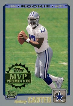 2001 Topps - MVP Promotion #NNO Quincy Carter Front
