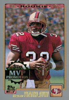 2001 Topps - MVP Promotion #NNO Kevan Barlow Front
