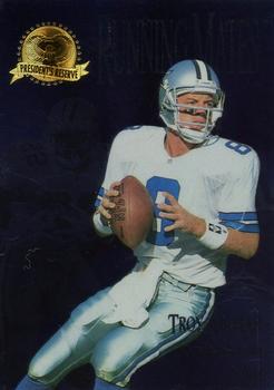 1996 Collector's Edge President's Reserve - Running Mates #RM1 Troy Aikman / Emmitt Smith Front