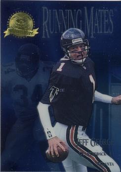 1996 Collector's Edge President's Reserve - Running Mates #RM8 Jeff George / Craig Heyward Front