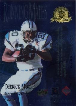 1996 Collector's Edge President's Reserve - Running Mates #RM20 Kerry Collins / Derrick Moore Back