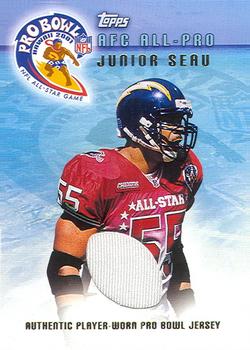 2001 Topps - Pro Bowl Jerseys #TP-JS Junior Seau Front