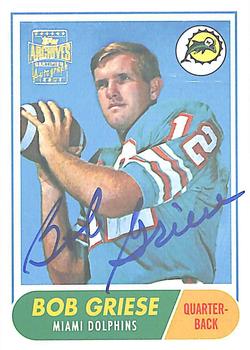 2001 Topps Archives - Rookie Reprint Autographs #AA-BG Bob Griese Front